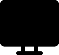 Black Monitor Editable Svg Line Art, Free Vectors File